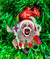 Kawaii Christmas clown pin