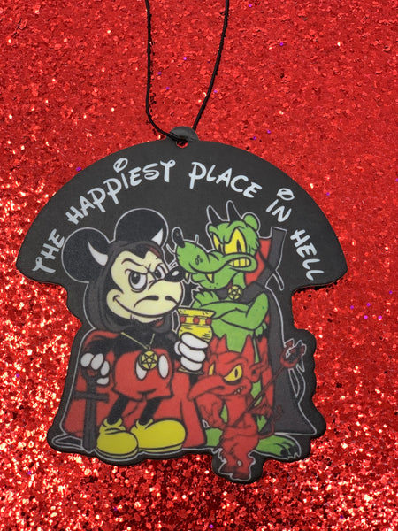 Happiest place in Hell air freshener