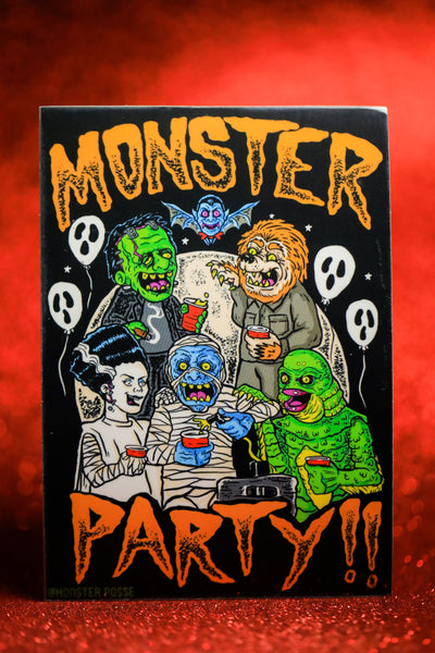 Monster Party Sticker