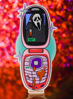 Ghostface Flip Phone Sticker